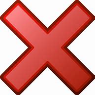 Image result for Incorrect Red Cross PNG