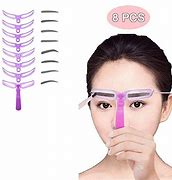 Image result for Very Thin Eyebrow Stencils