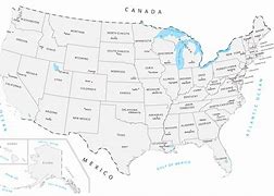 Image result for Map of USA with Capital Cities