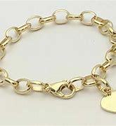 Image result for Gold Heart Link Bracelet