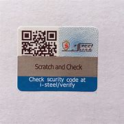 Image result for Security Code Sticker