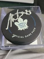 Image result for Nylander Autographed Puck