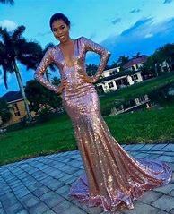 Image result for Rose Gold Prom Dress