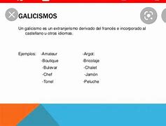 Image result for galicismo