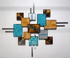 Image result for Turquoise Metal Wall Art