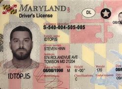 Image result for How Much Is a Maryland ID