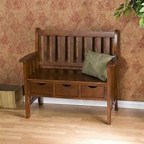 Image result for Solid Wood Entryway Bench with Storage