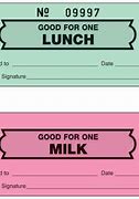 Image result for 1980 Hot Lunch Ticket