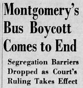 Image result for Montgomery Bus Boycott Pictures Color