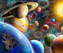 Image result for Gallaxy with Planets Cartoon Wallpaper