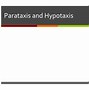 Image result for parataxis
