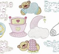 Image result for Free Machine Embroidery Baby Designs