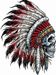 Image result for Indian Skull Tattoo Sketches