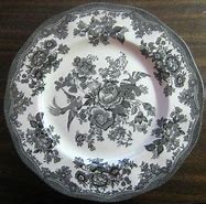 Image result for Black and White Toile Dishes