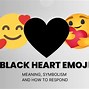 Image result for Black Heart Emoji