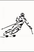 Image result for Ski Racer Drawing
