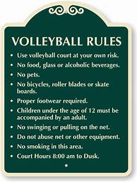 Image result for 10 Rules of Volleyball