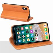 Image result for Genuine Leather iPhone X Wallet Cover Case