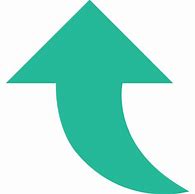 Image result for Upward Arrow Logo Cyan