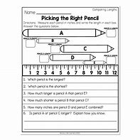 Image result for Measuring Length Worksheet for Kids