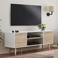 Image result for Black Mid Century Modern TV Console