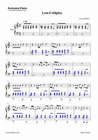 Image result for Lost Piano Sheet Music