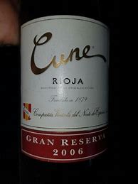 Image result for C V N E Compania Vinicola del Norte Espana Rioja Cune Reserva