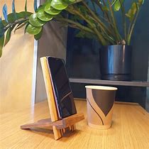 Image result for Wooden Phone Stand Dowel