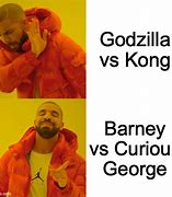 Image result for Barney Godzilla Meme