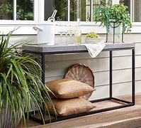 Image result for Outdoor Console Table with Shelves