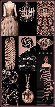 Image result for Rose Gold and Black