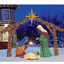 Image result for Outdoor Nativity Light Display