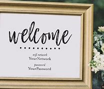 Image result for Guest Room Wi-Fi Sign
