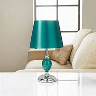 Image result for Teal Glass Lamp