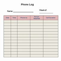 Image result for Phone. Sign Out Log
