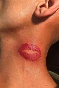 Image result for Lips Tattoo On Neck