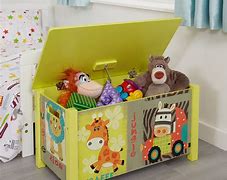 Image result for Kids Wooden Toy Box