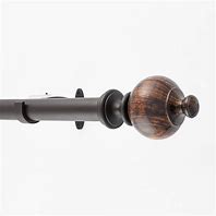 Image result for windows curtains rod finial