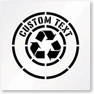 Image result for Printable Recycle Symbol Stencil