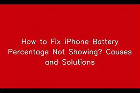 Image result for iPhone 14 No Battery Percentage