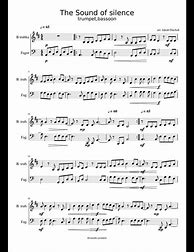 Image result for Sound of Silence Trumpet Sheet Music