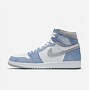 Image result for Air Jordan Retro 1 Blue and White