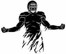 Image result for Black Football Player Clip Art