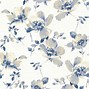 Image result for Finest Blue Floral Wallpaper