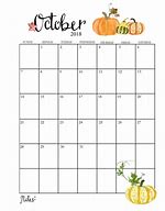 Image result for Free Editable October Calendar