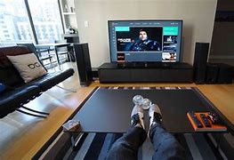 Image result for How to Set Up a TV Living Space in a Room with a Post