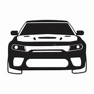 Image result for Dodge Charger Clip Art Black and White