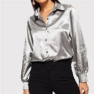 Image result for Silver Long Sleeve Shirt