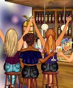 Image result for Friends at a Bar Painting