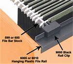 Image result for Hanging File Rail Clip